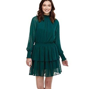 NWT Mud Pie Green Victoria Style Dress Size L